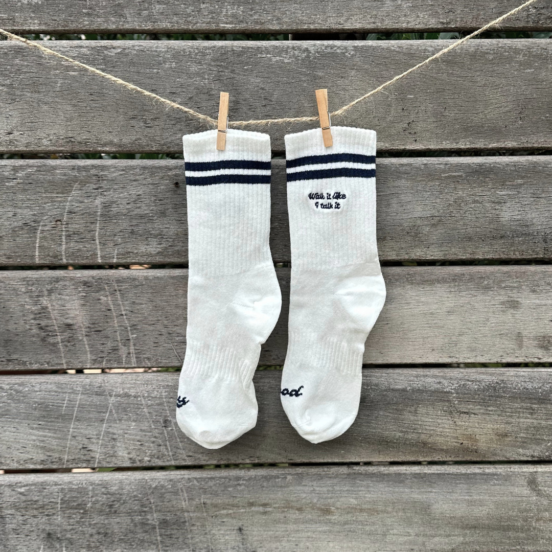 SOCKS "Walk It Like I Talk It" - Off White