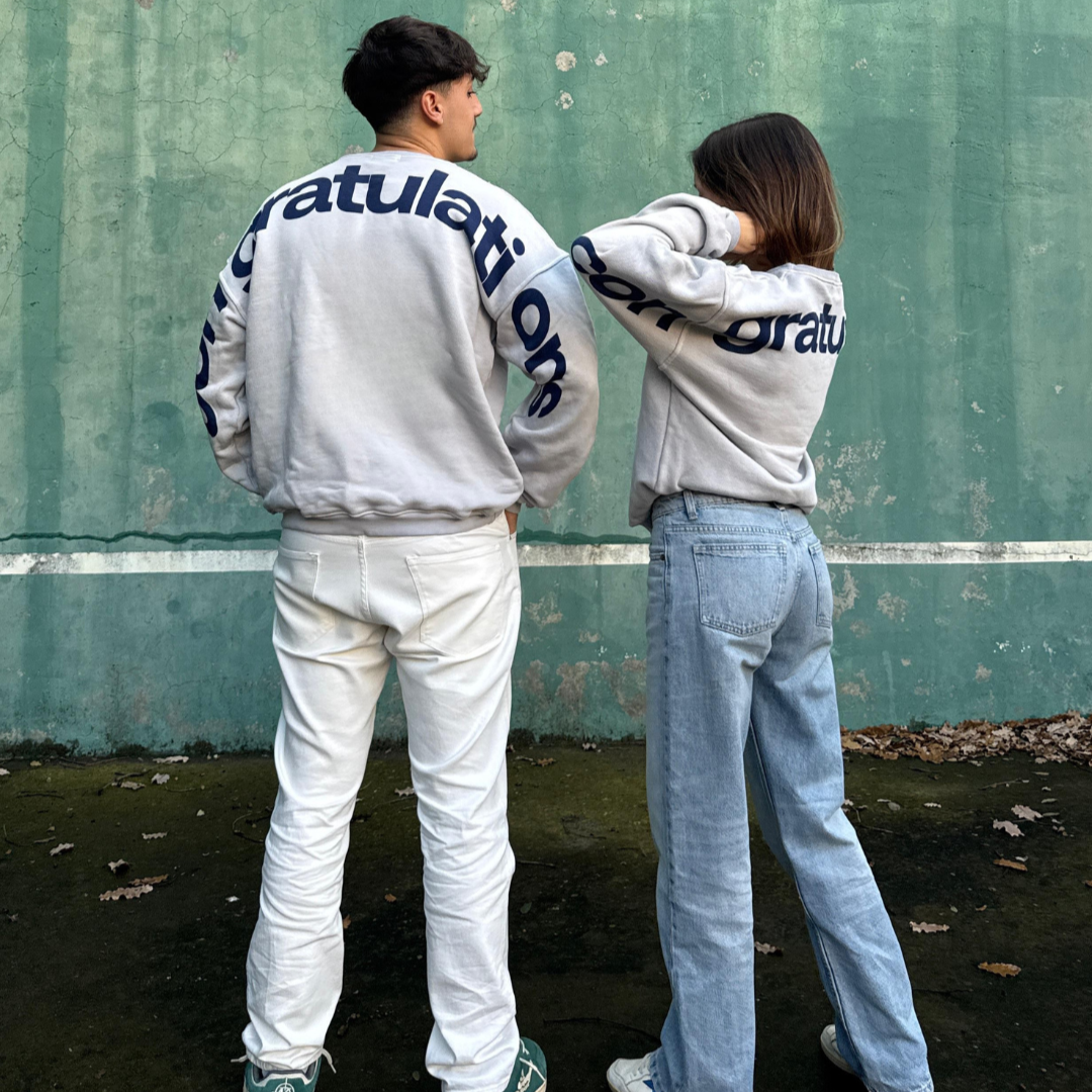 CREWNECK "Congratulations" - Light Gray