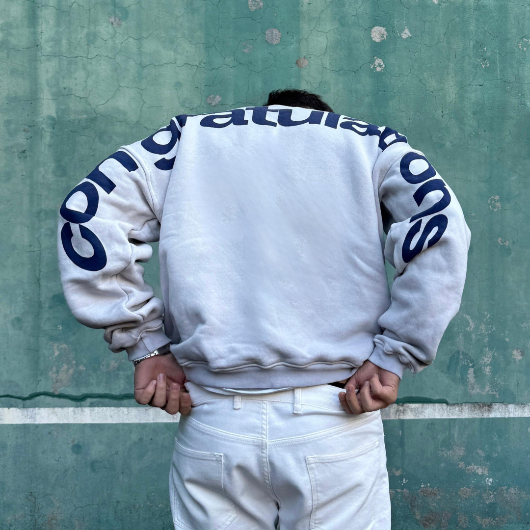 CREWNECK "Congratulations" - Light Gray