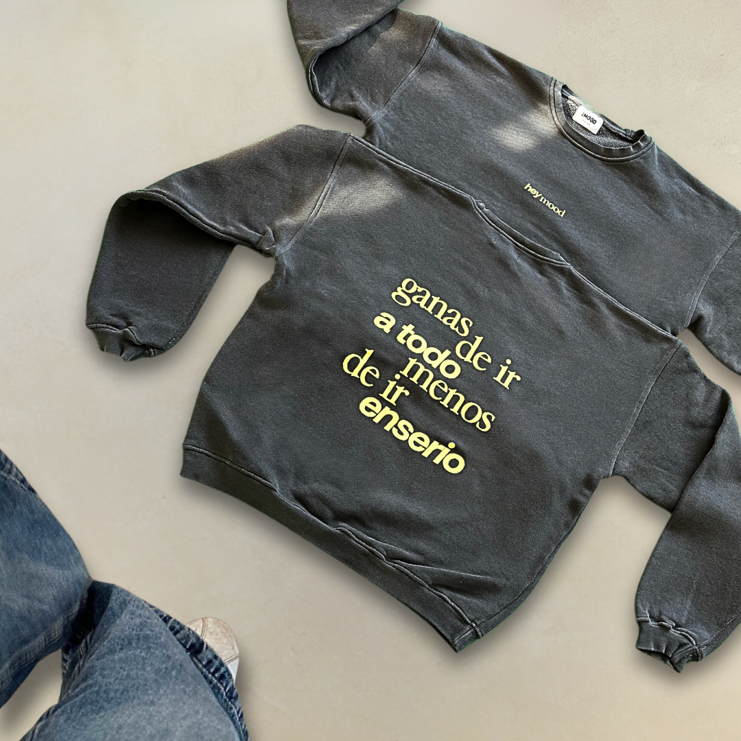 CREWNECK "Ganas De Ir a Todo" - Dark Gray