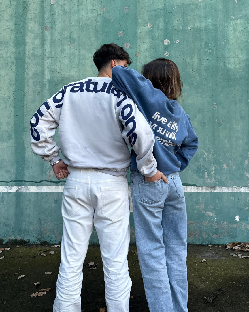 CREWNECK "Congratulations" - Light Gray