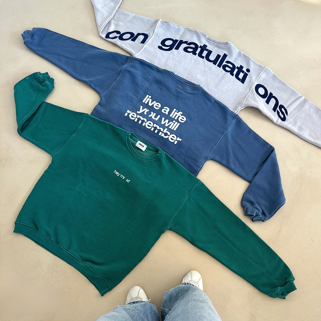 CREWNECK "Congratulations" - Light Gray