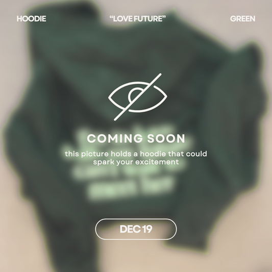 HOODIE "Love Future" - Green