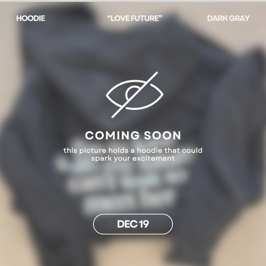 HOODIE "Love Future" - Dark Gray