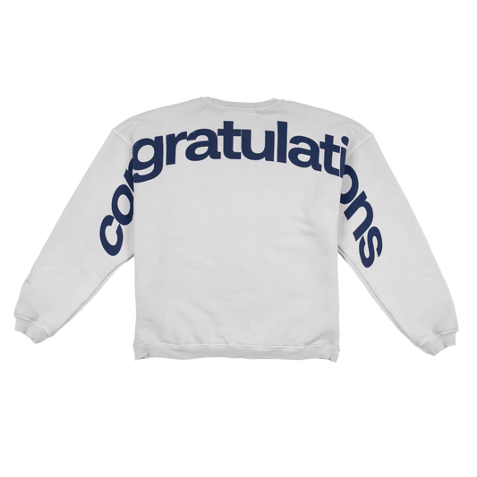 CREWNECK "Congratulations" - Light Gray